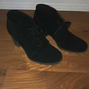 Clark’s Suede Black Lace Up Ankle Boots